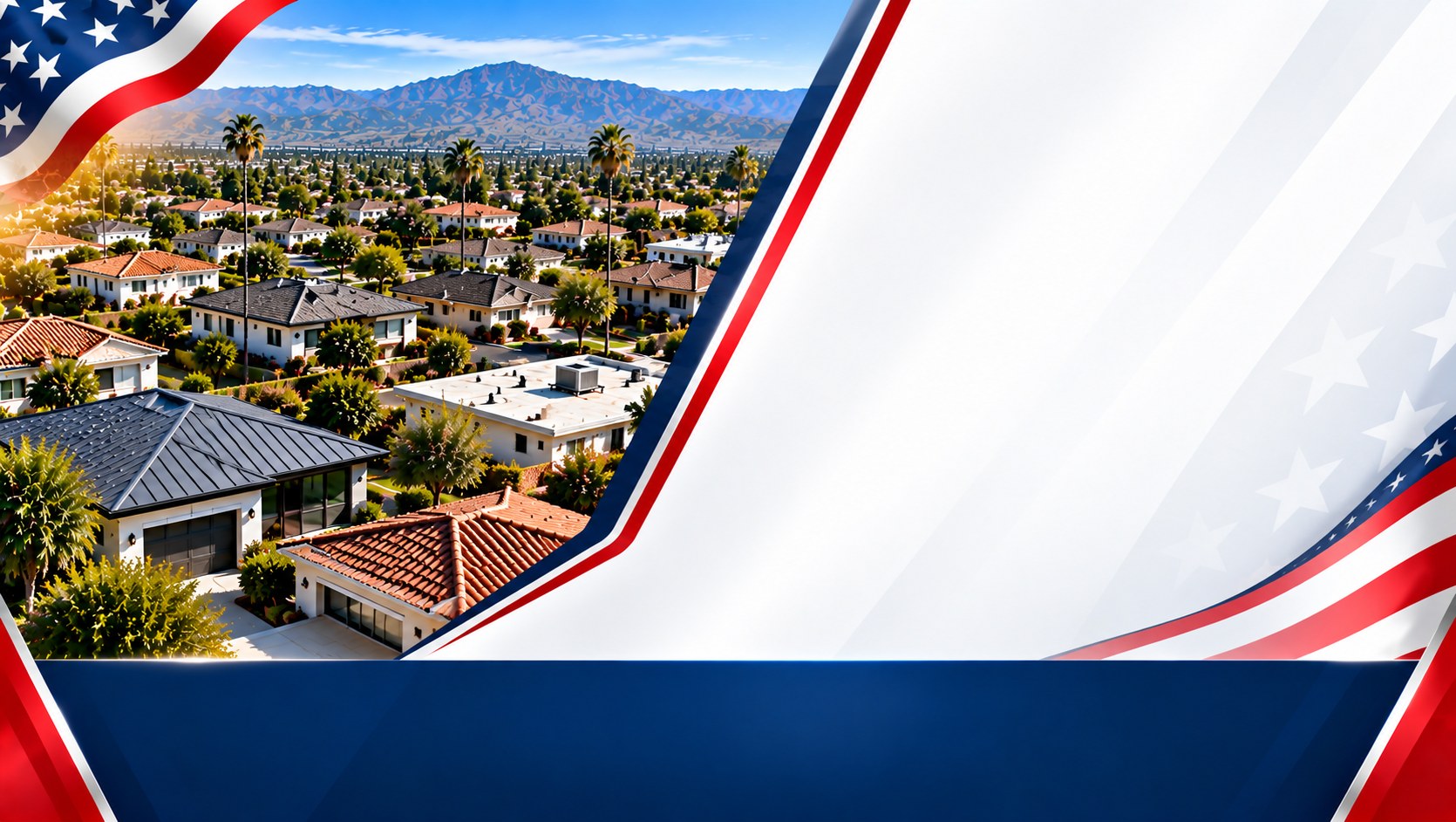 Aerial view of Los Angeles, California neighbourhoods with the San Gabriel Mountains behind &mdash; Los Angeles Roofing