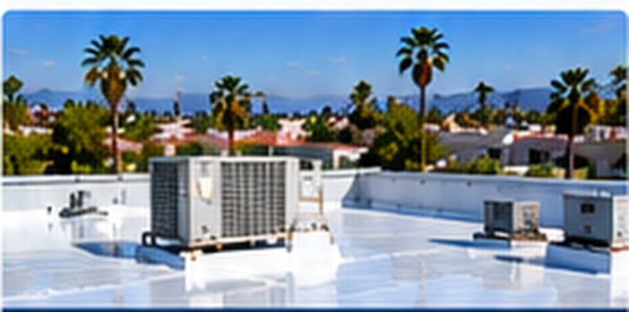 Apartment building roof in Porter Ranch after silicone coating