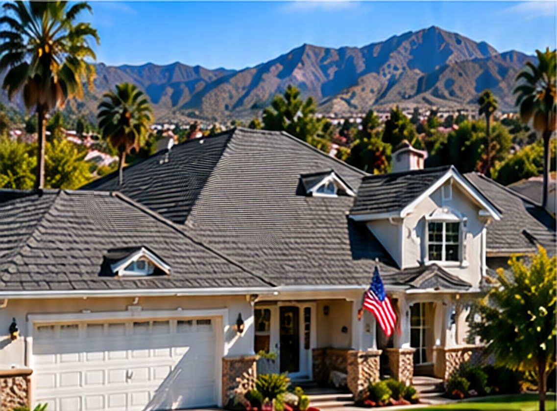 Alhambra home with a new architectural shingle roof &mdash; Shingle Roofing Alhambra